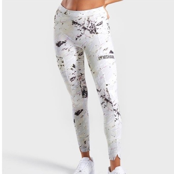 Gymshark Pants - Gymshark Ori Marbled Print Athletic Leggings Women Size M